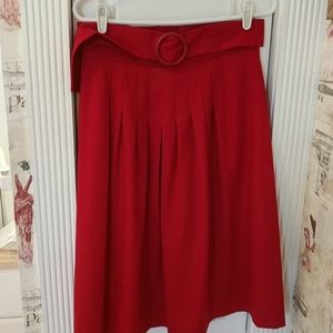 Red Talbots skirt